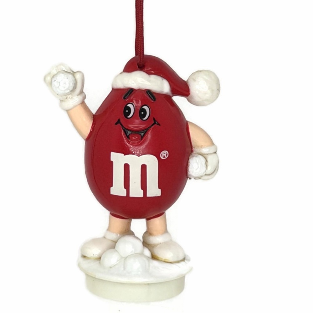 Vintage M&M'S Red Ornament Candy Topper